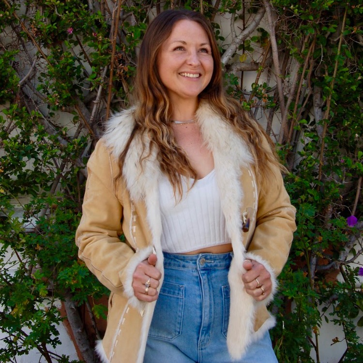 Leather And Fur Pennylane Boho Coat Sz Small To Medium